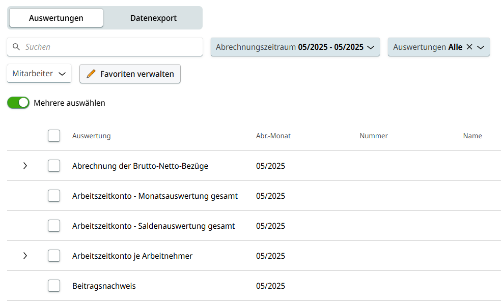 Wie exportiere ich Gehaltsabrechnungen aus DATEV Unternehmen Online? image