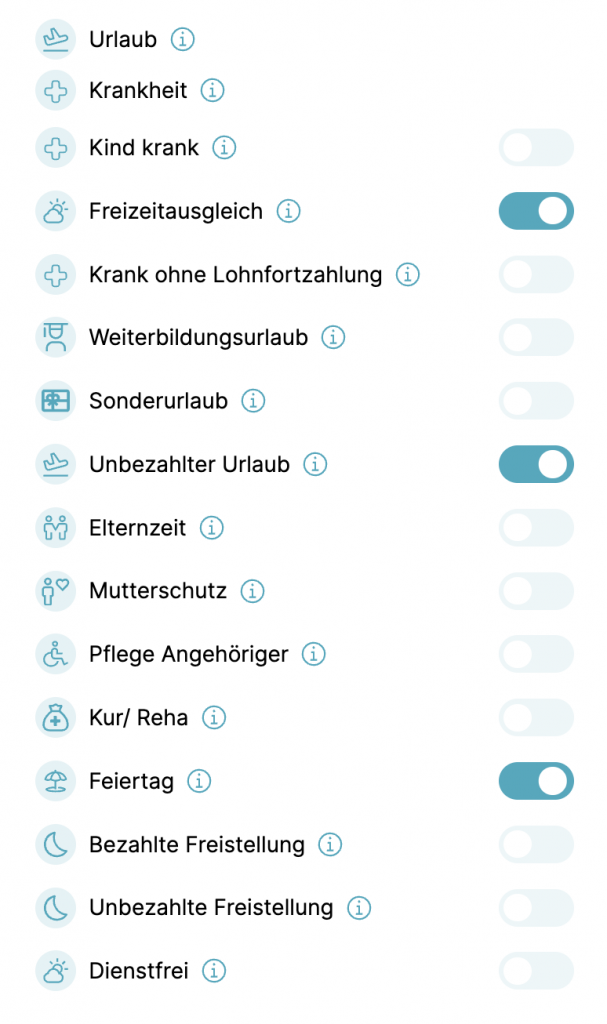 Was bedeuten die verschiedenen Abwesenheiten? Bildschirmfoto 2025 09 22 um 10.28.50 3
