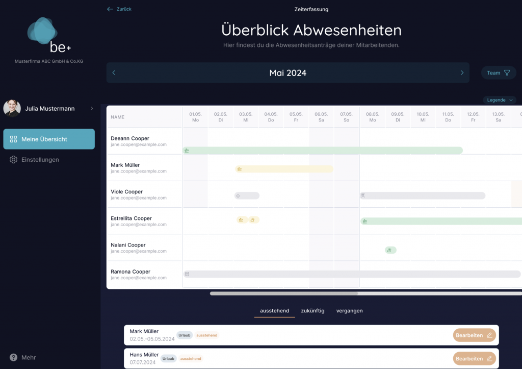 Was bedeuten die verschiedenen Abwesenheiten? Bildschirmfoto 2025 09 22 um 10.31.58