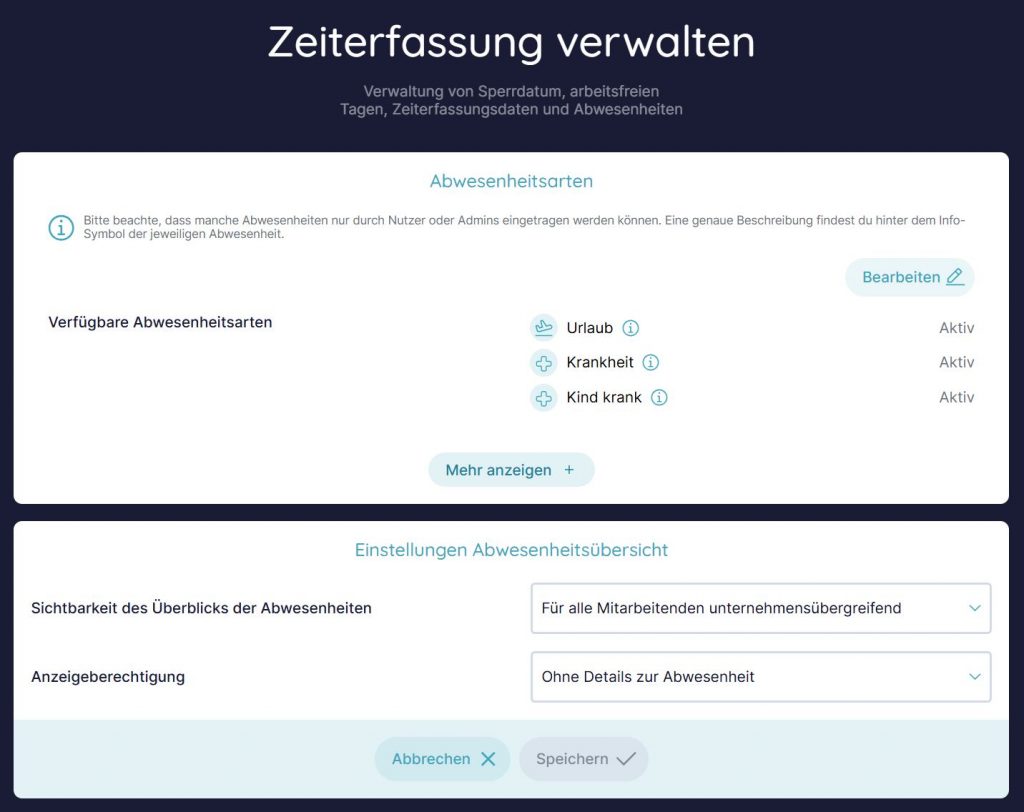 Abwesenheitsuebersicht Einstellungen Sichtbarkeit 2