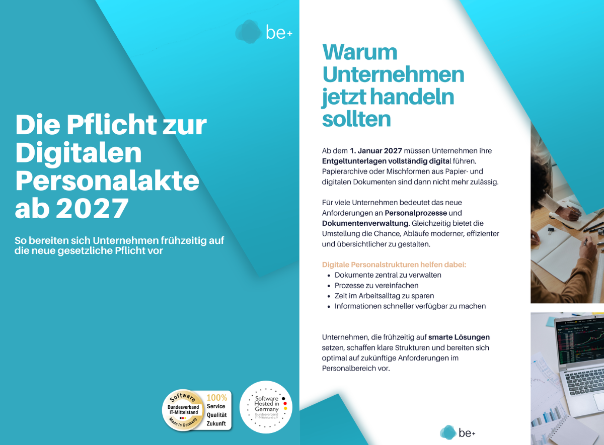 Erklärende Grafik für Die Pflicht zur Digitalen Personalakte ab 2027